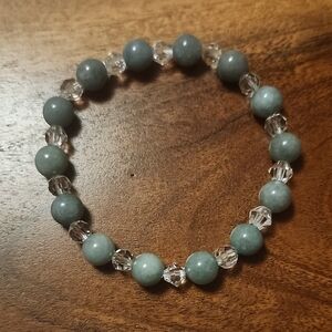 Handmade Burmese Jade Beaded Bracelet